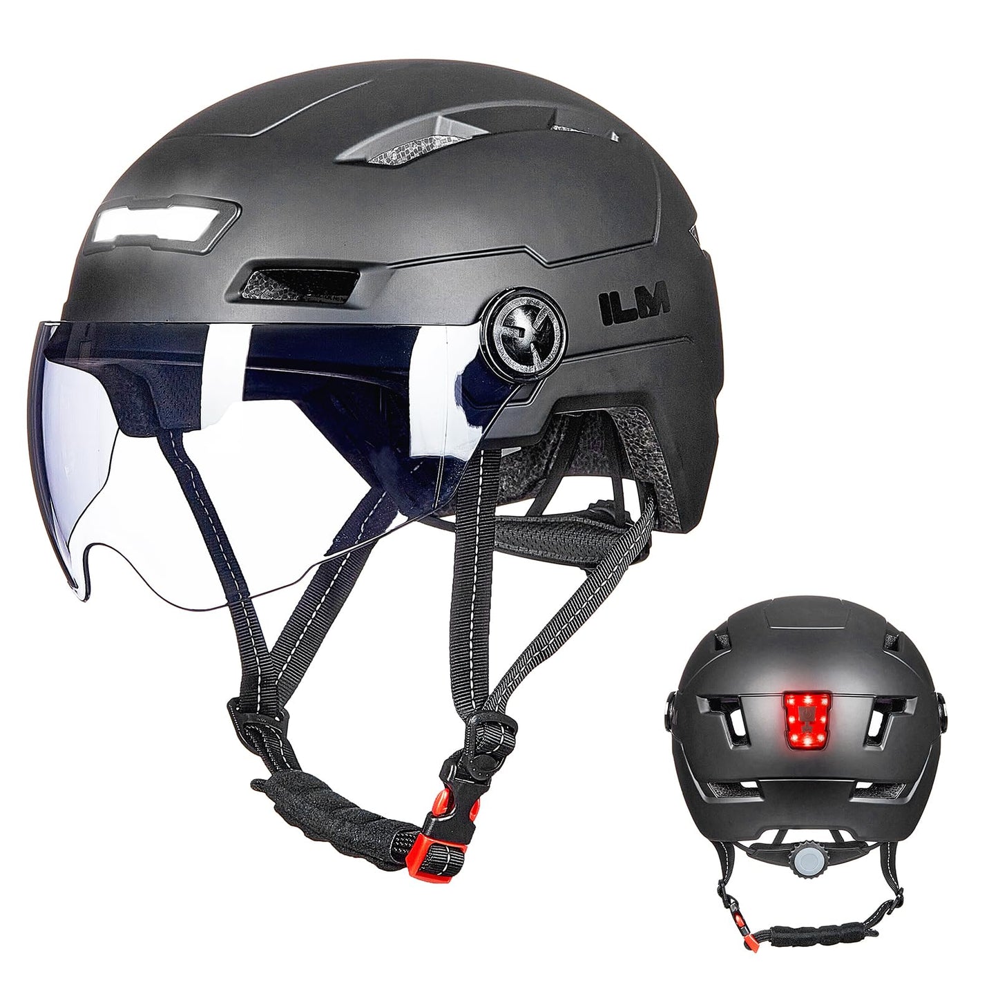 Adult Bike Helmet with Rechargeable LED Lights