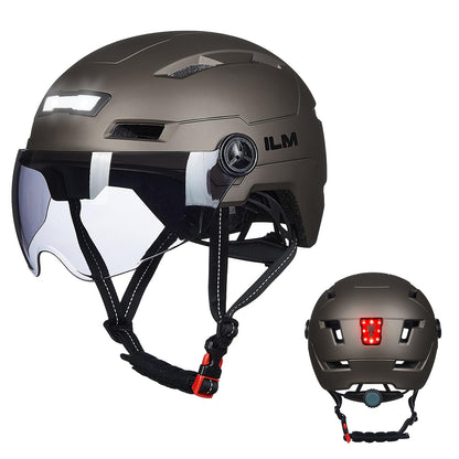 Adult Bike Helmet with Rechargeable LED Lights