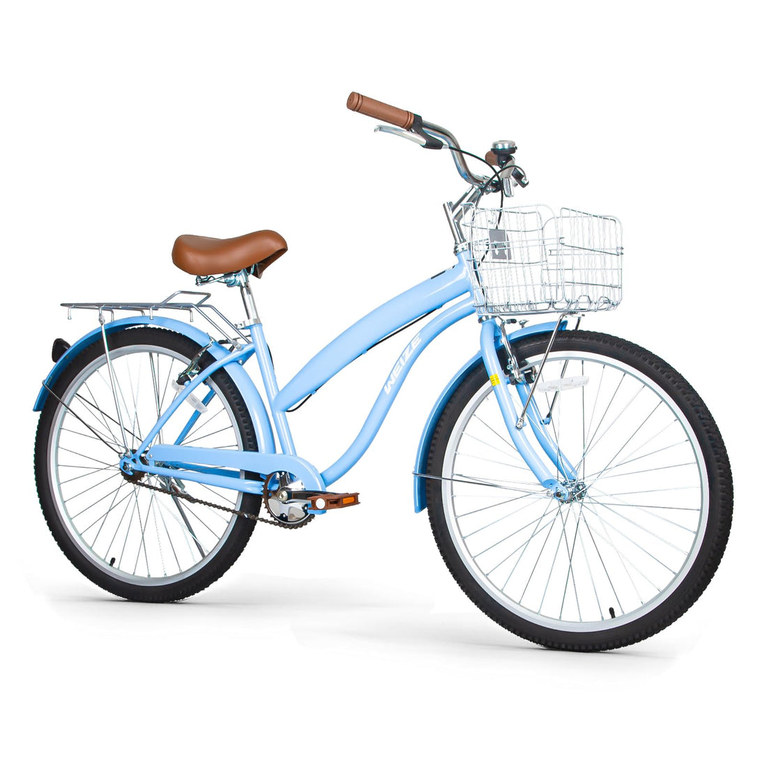 26 Inch Beach Cruiser Bike with Rear Rack