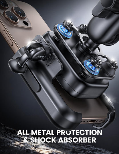 Metal Motorcycle Phone Mount Holder Anti Shake