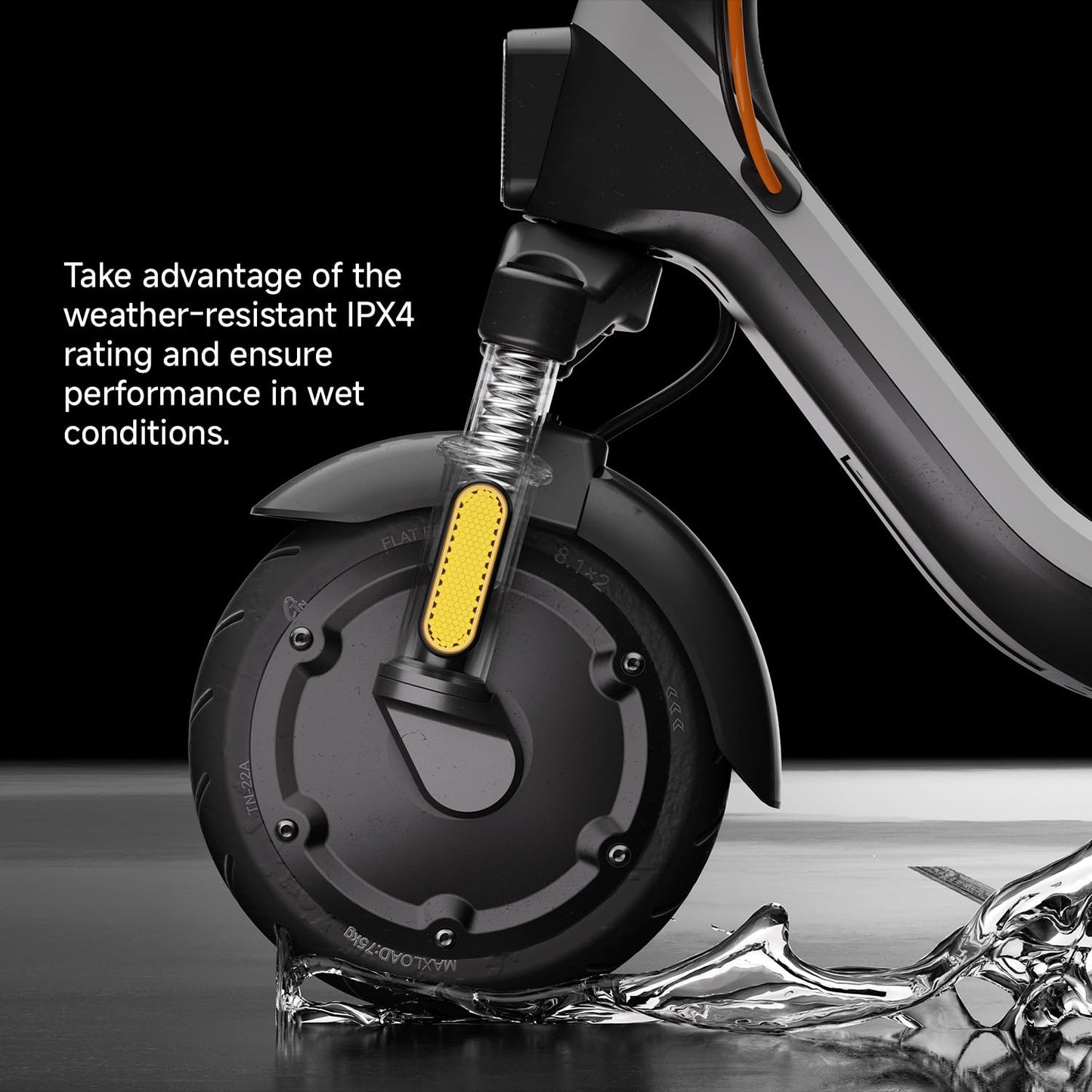 Foldable Electric Scooter with Dual Suspension