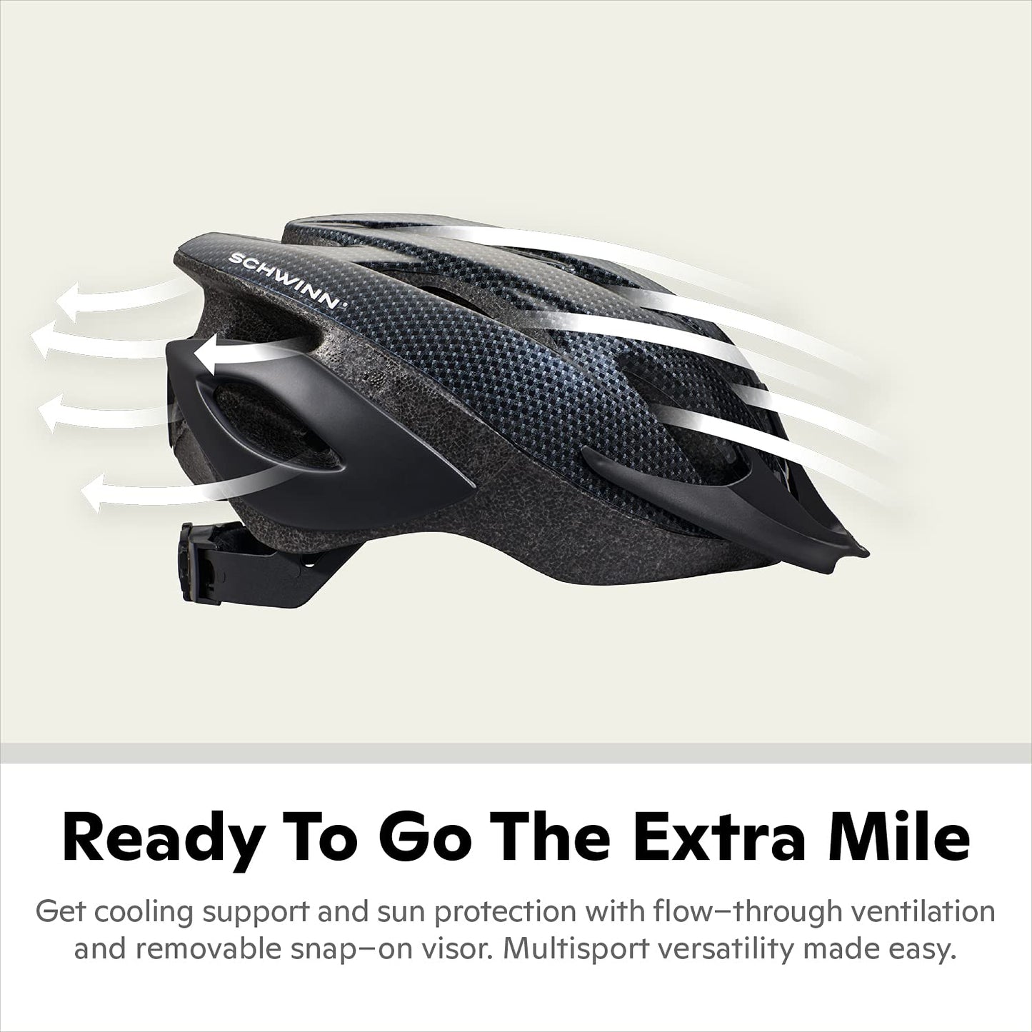 Adjustable Adult Bike Helmet with Visor