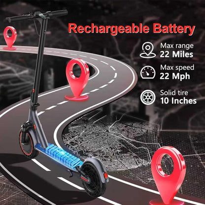 Folding Electric Scooter with Dual Suspension