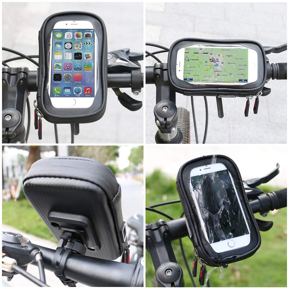 Waterproof Bike Phone Mount Bag with Touch Screen
