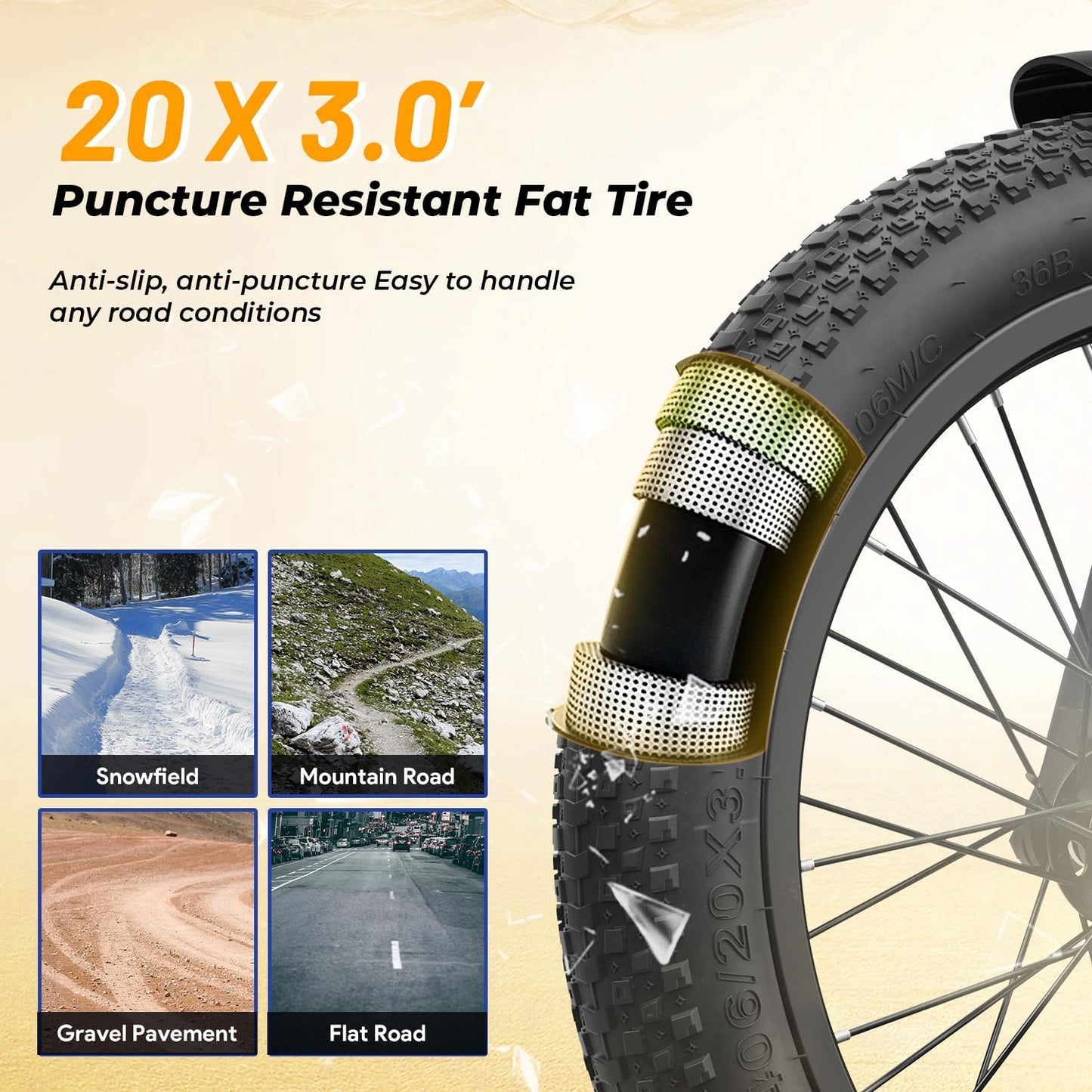 20 Inch Fat Tire Folding Electric Bike
