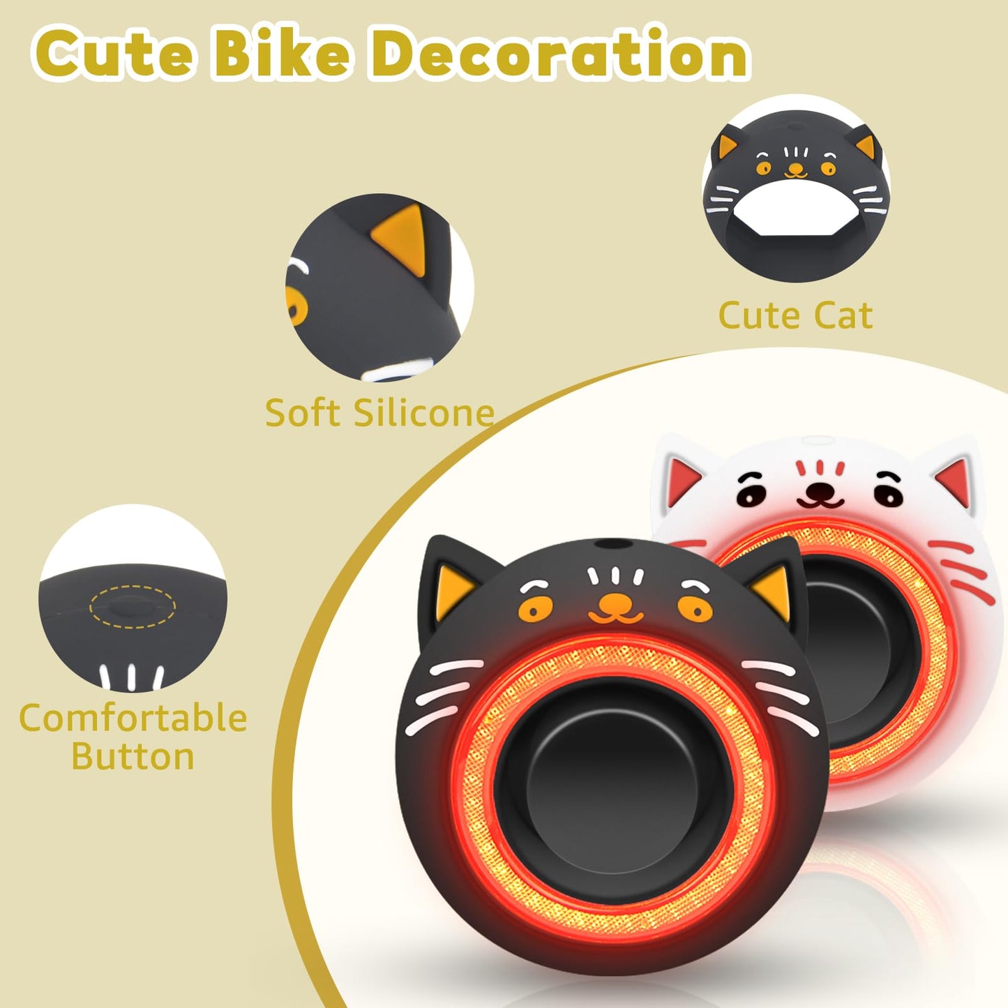 Rechargeable Bike Tail Light with Alarm Remote