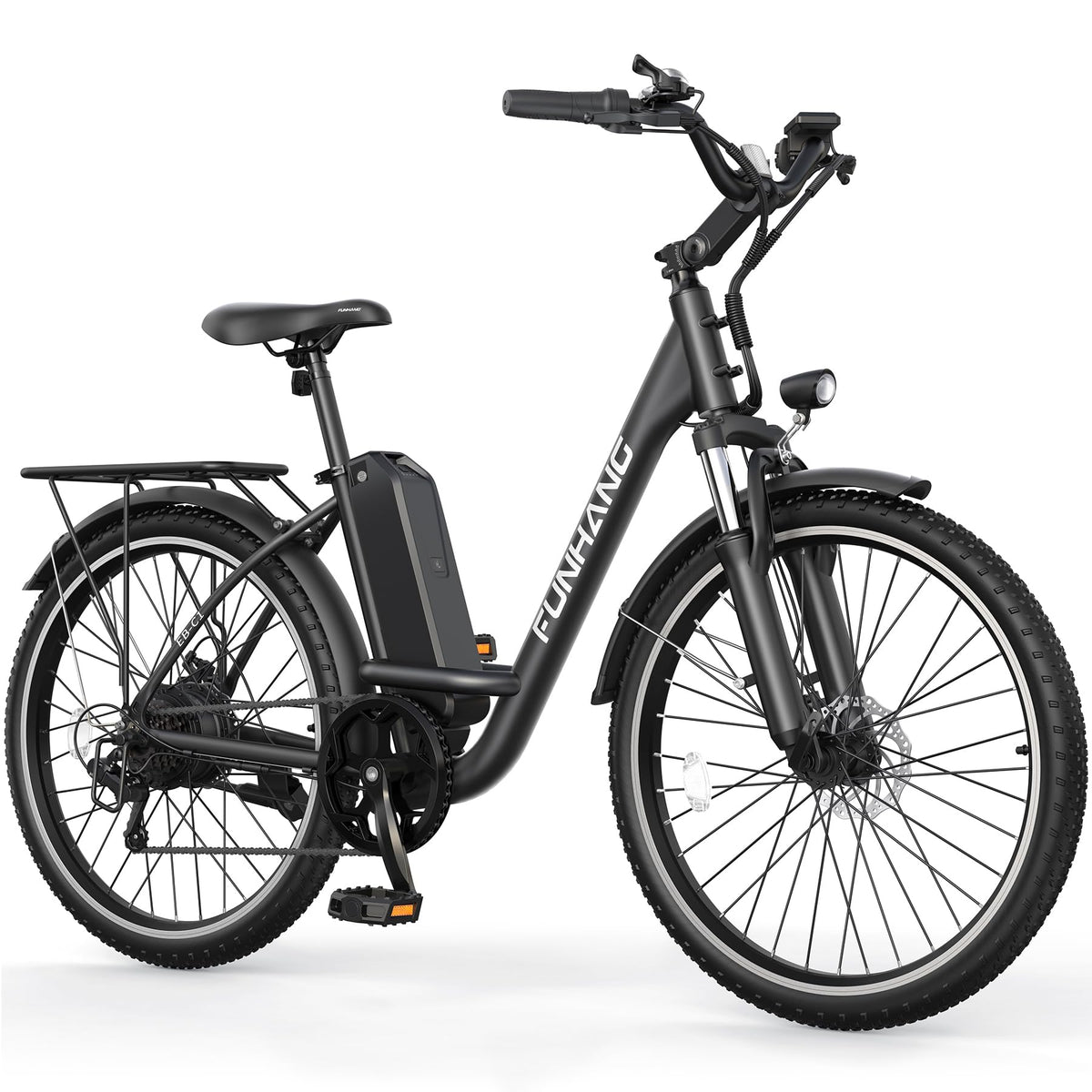 1000W Peak Electric Cruiser Bike with 48V Battery