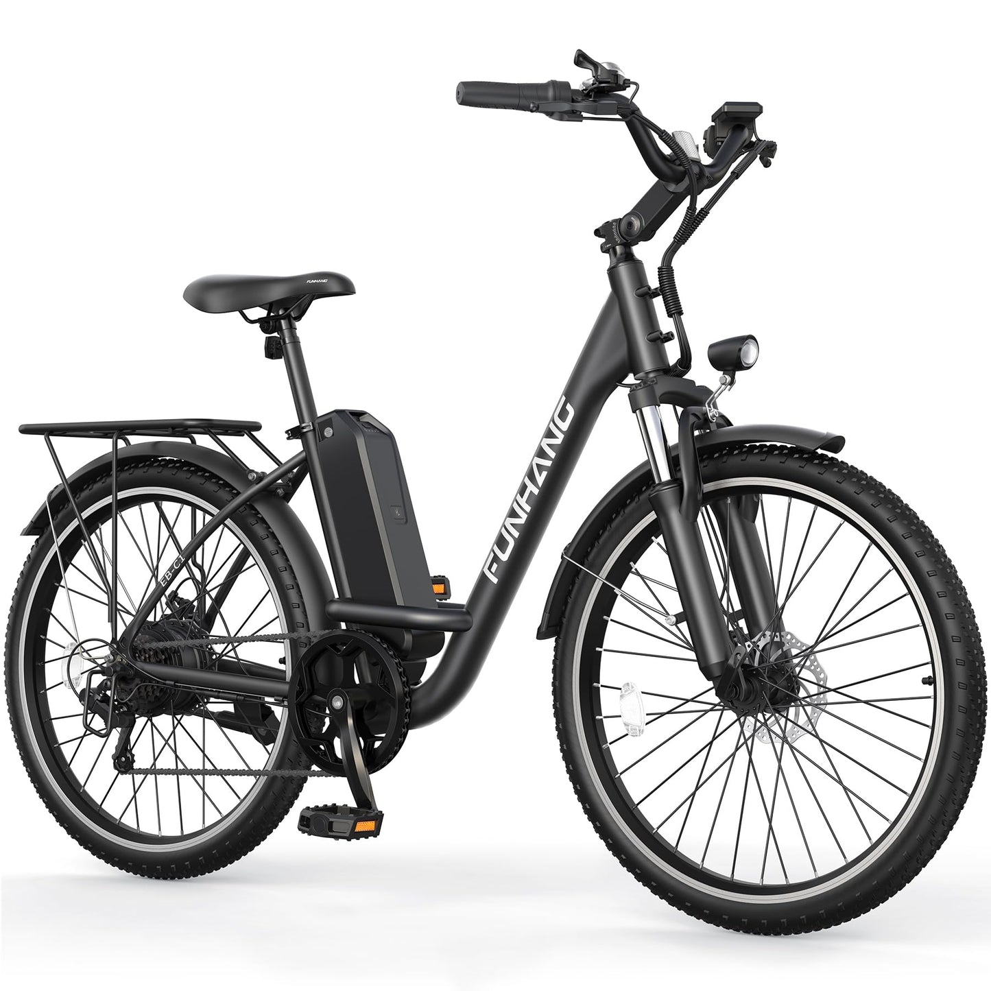 1000W Peak Electric Cruiser Bike with 48V Battery