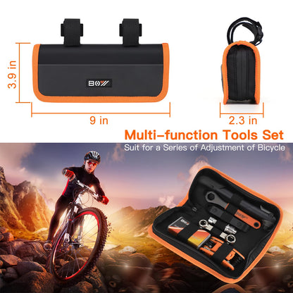 Portable Bike Repair Tool Kit with Pump