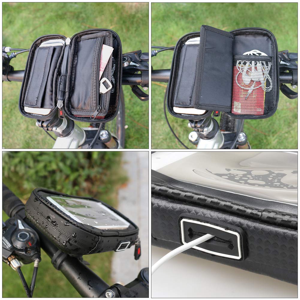 Waterproof Bike Phone Mount Bag with Touch Screen