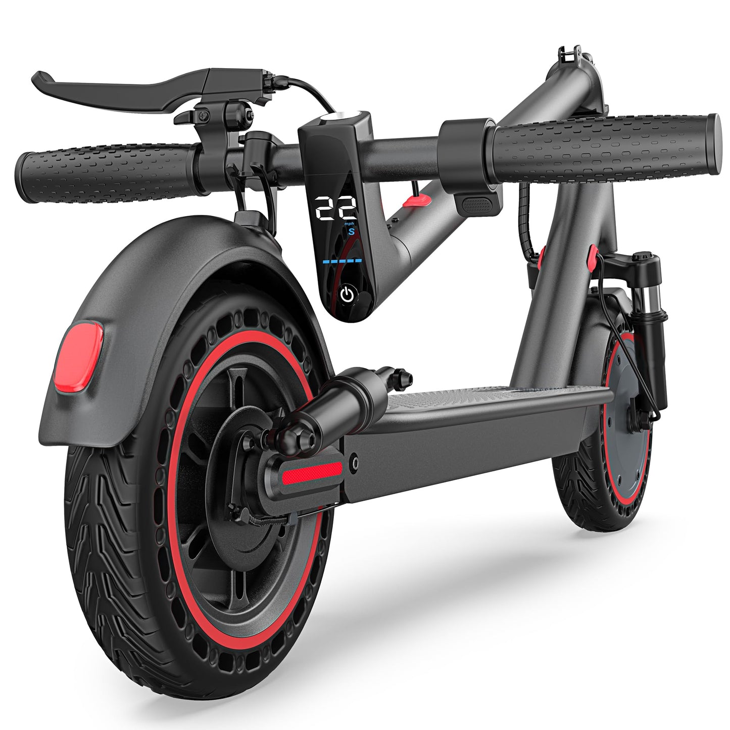 Folding Electric Scooter with Dual Suspension
