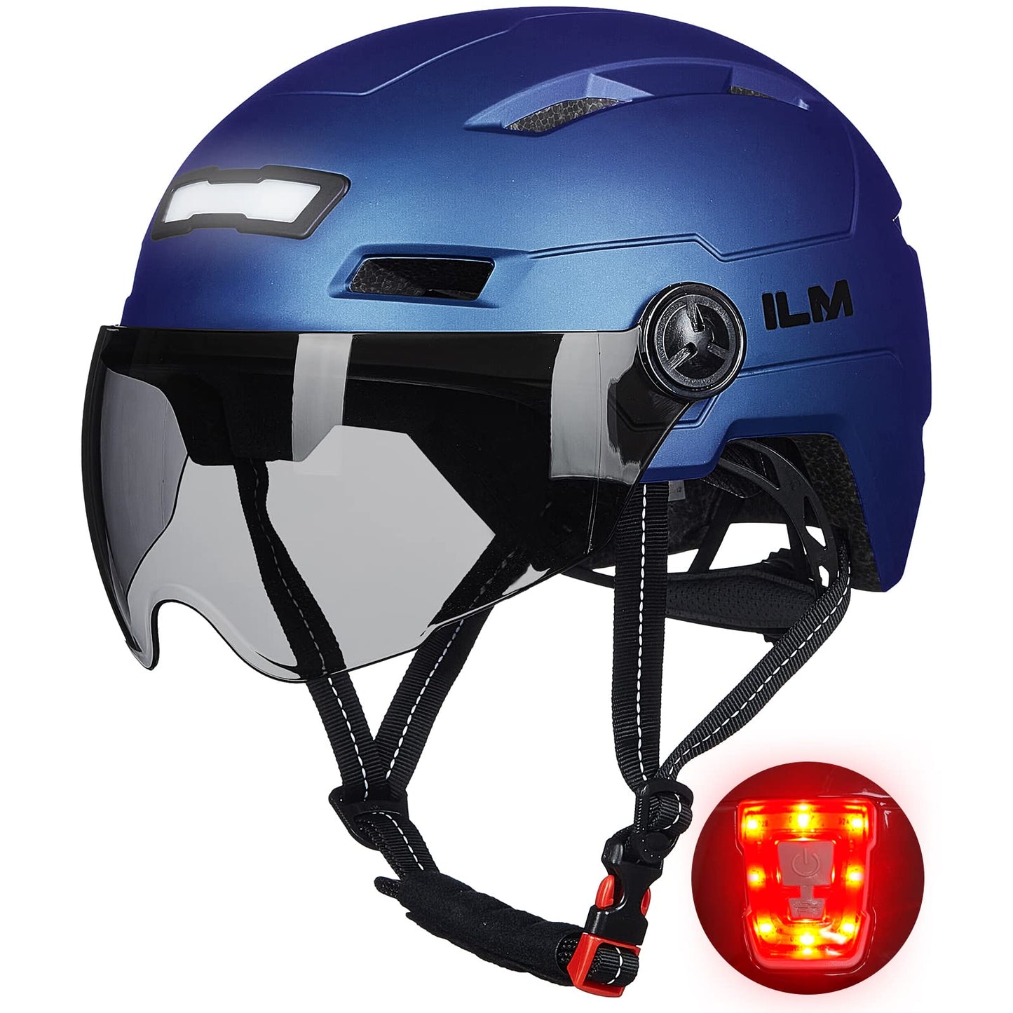 Adult Bike Helmet with Rechargeable LED Lights