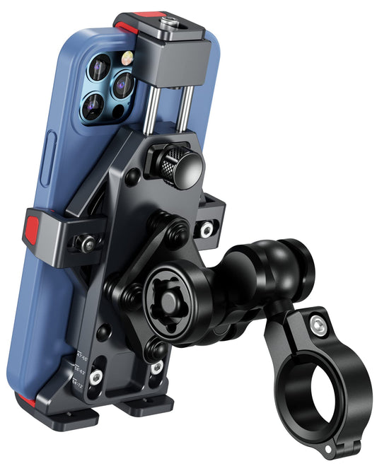 Anti-Theft Motorcycle Phone Mount with Vibration Dampener