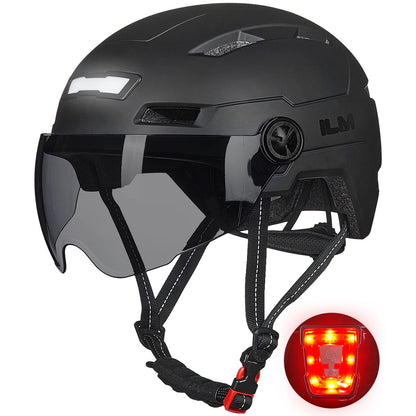 Adult Bike Helmet with Rechargeable LED Lights