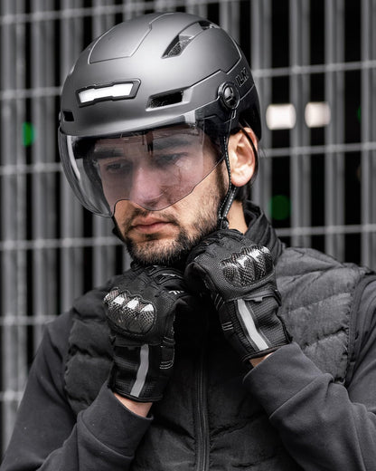 Adult Bike Helmet with Rechargeable LED Lights