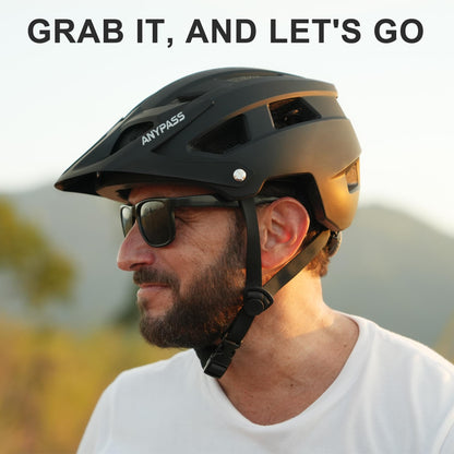 Lightweight Adult Mountain Bike Helmet with Visor