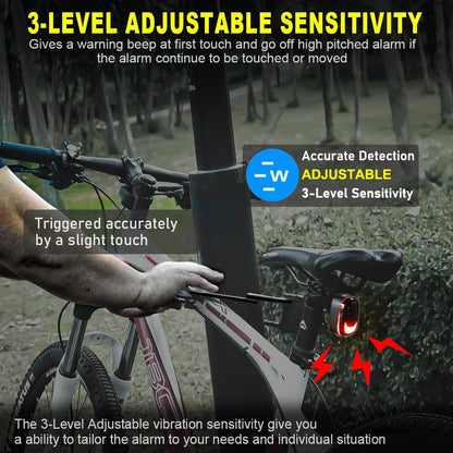 Smart Bike Tail Light with Alarm Horn