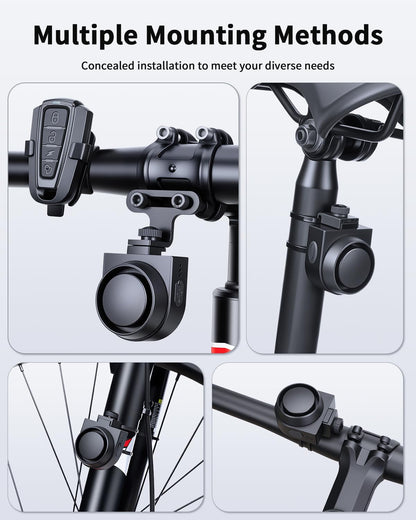 115dB Wireless Bike Horn with Alarm