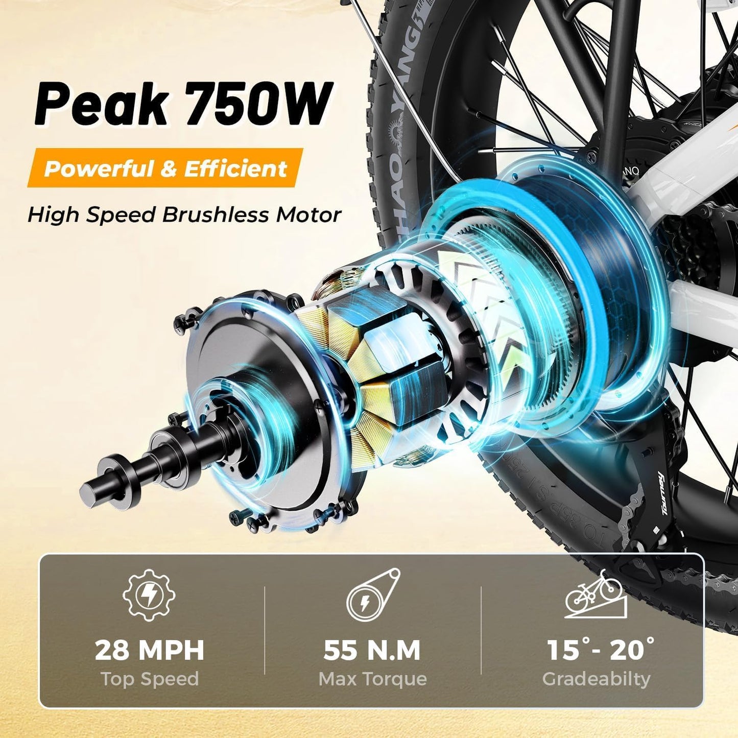 20 Inch Fat Tire Folding Electric Bike