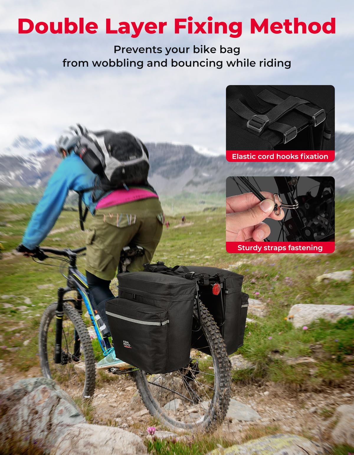 Water Resistant Bike Trunk Pannier Bag