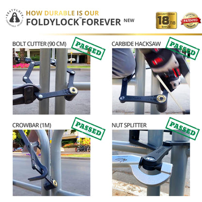 High Security Folding Bike Lock Anti Theft