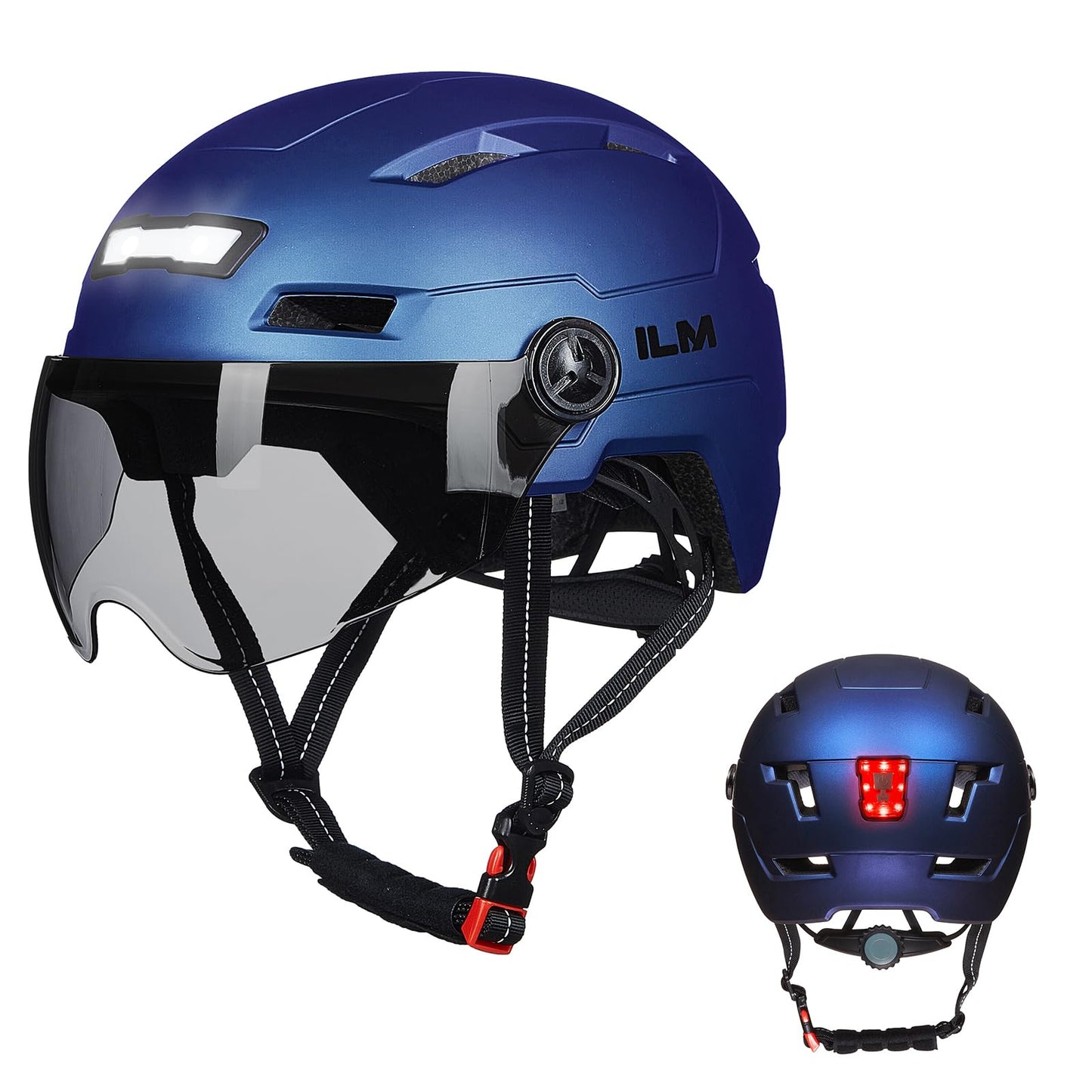 Adult Bike Helmet with Rechargeable LED Lights