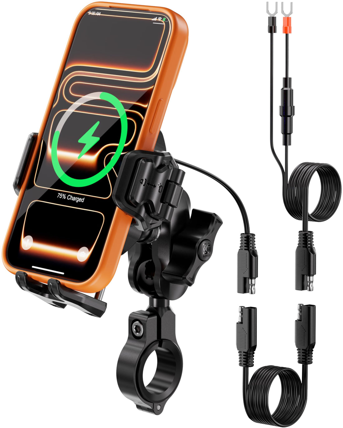 Wireless Charging Motorcycle Phone Mount
