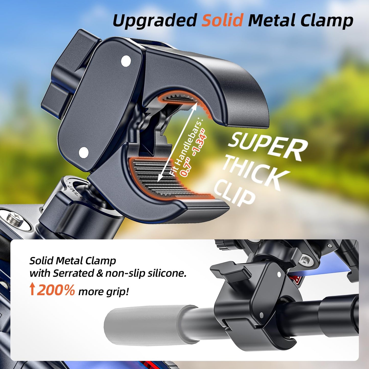 Shockproof Bike Phone Mount Anti Vibration