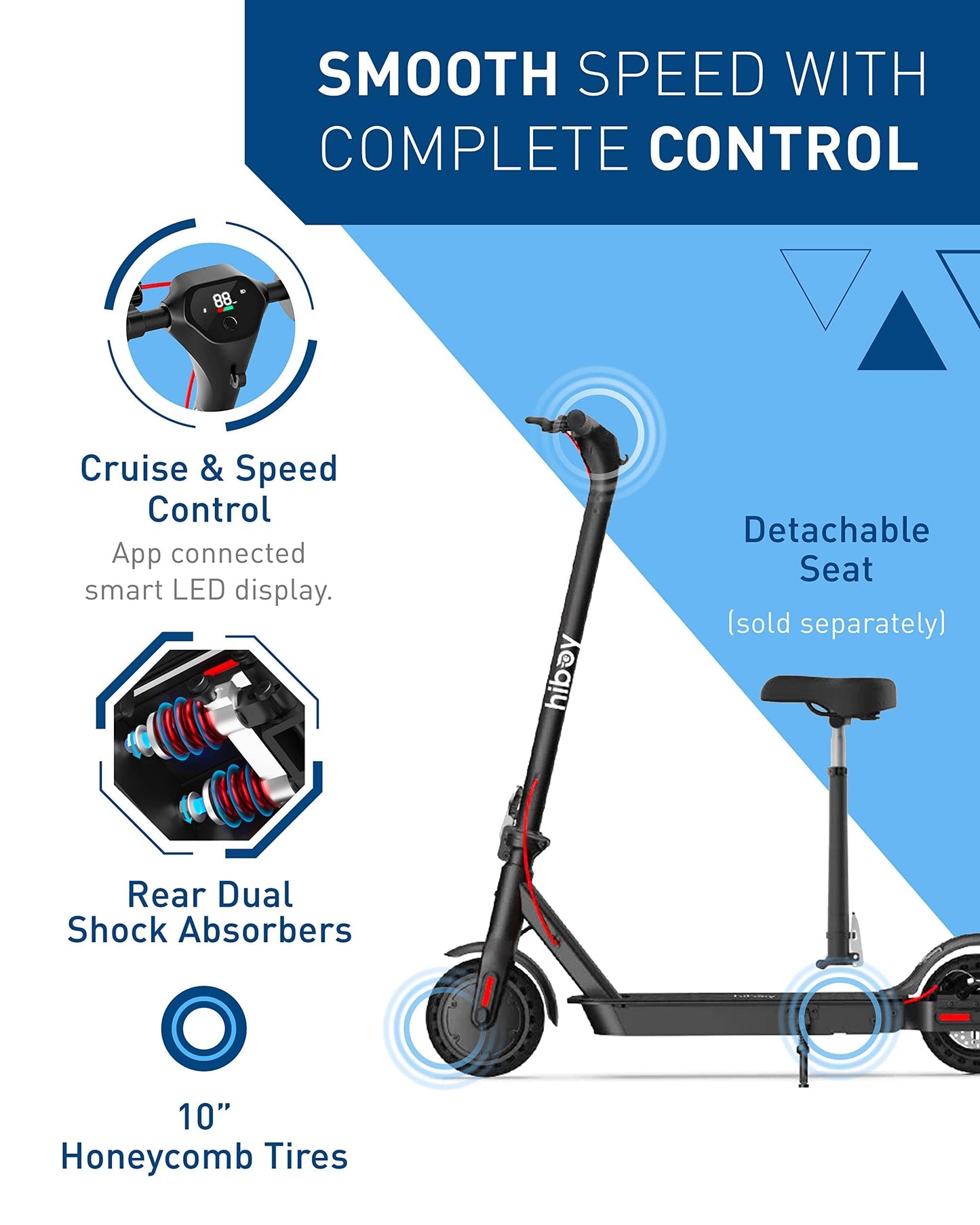 500W Electric Scooter for Adults with 25 Mile Range