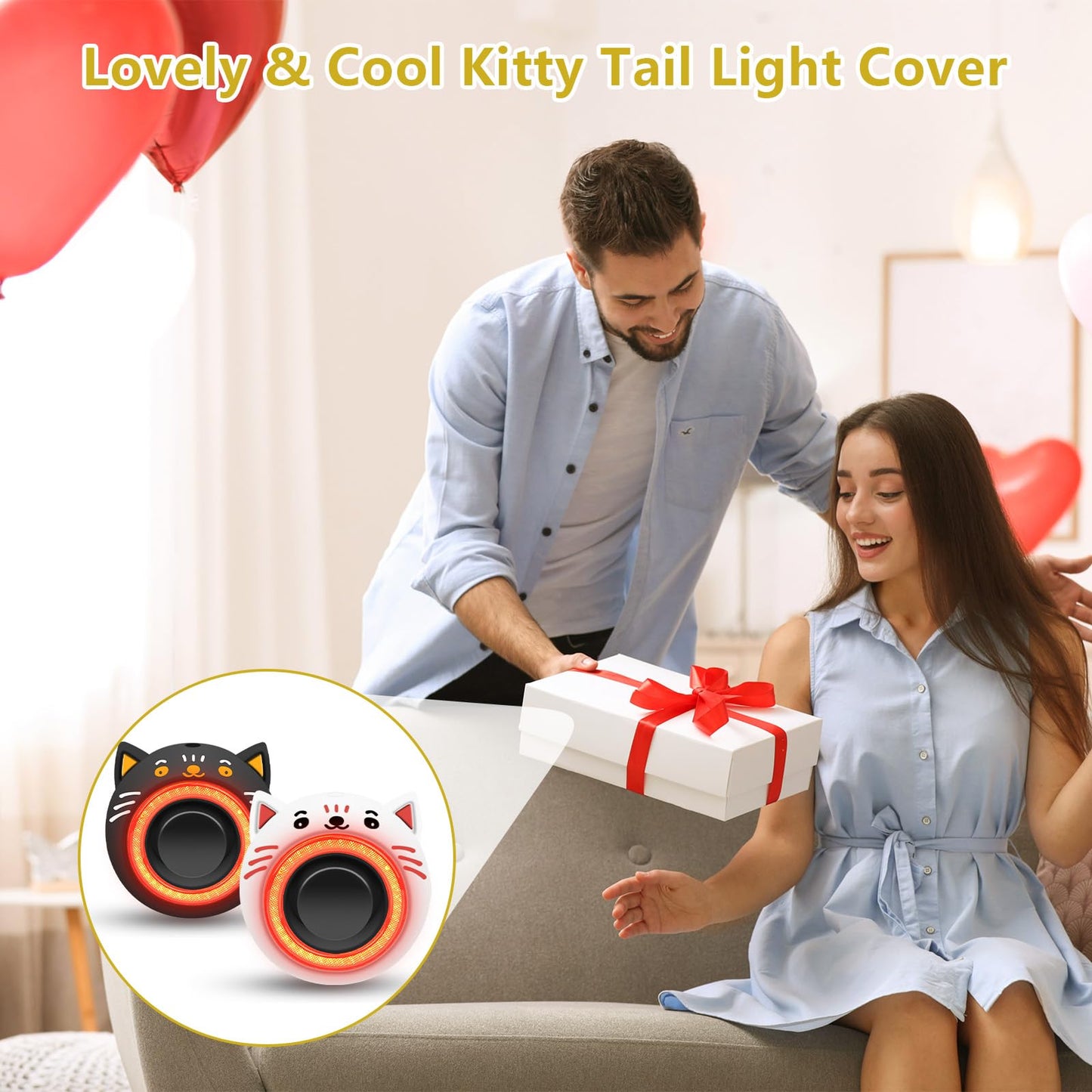 Rechargeable Bike Tail Light with Alarm Remote
