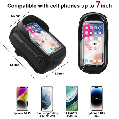 Waterproof Bike Phone Handlebar Bag Mount