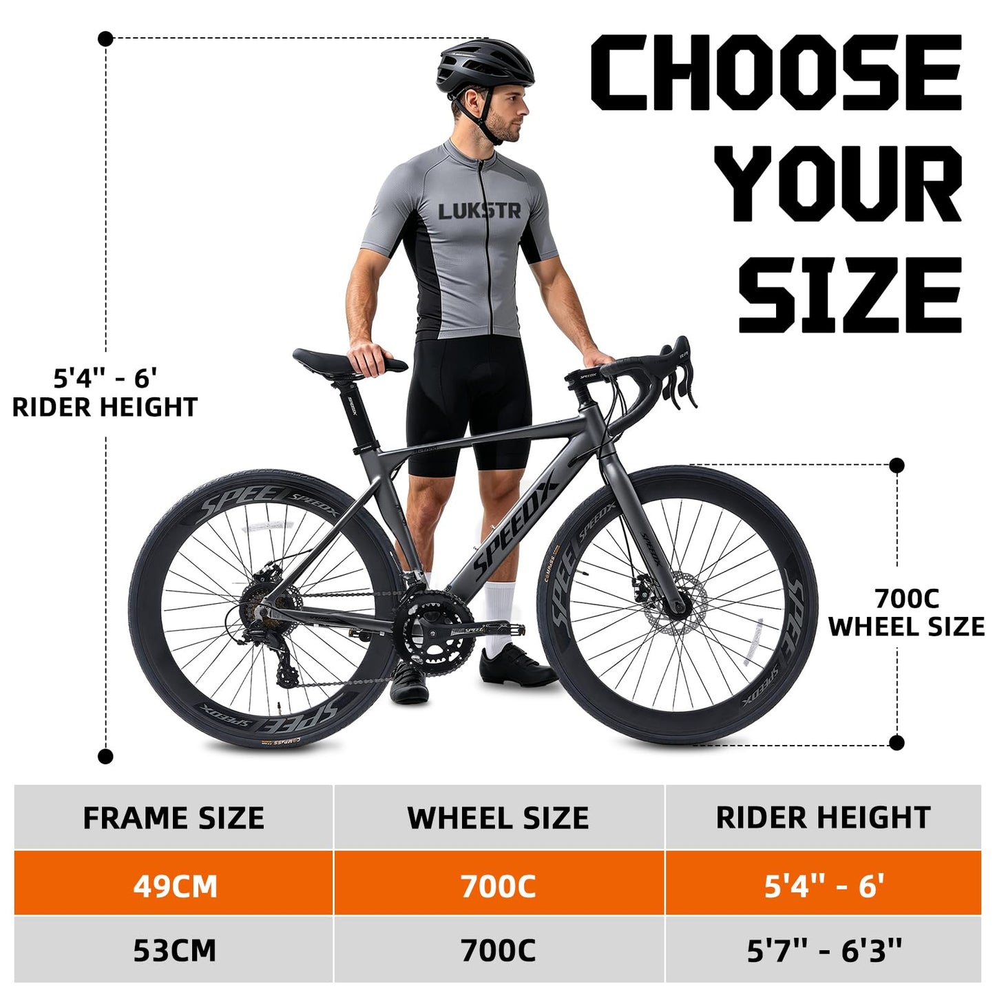 700C Aluminum Frame Road Bike 14-Speed