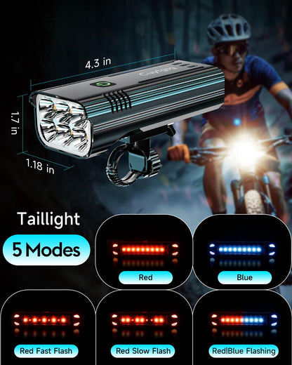 6800 Lumen Bike Light Set for Night Riding