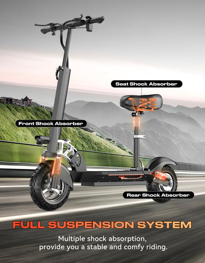 1600W Heavy Duty Electric Scooter with Seat