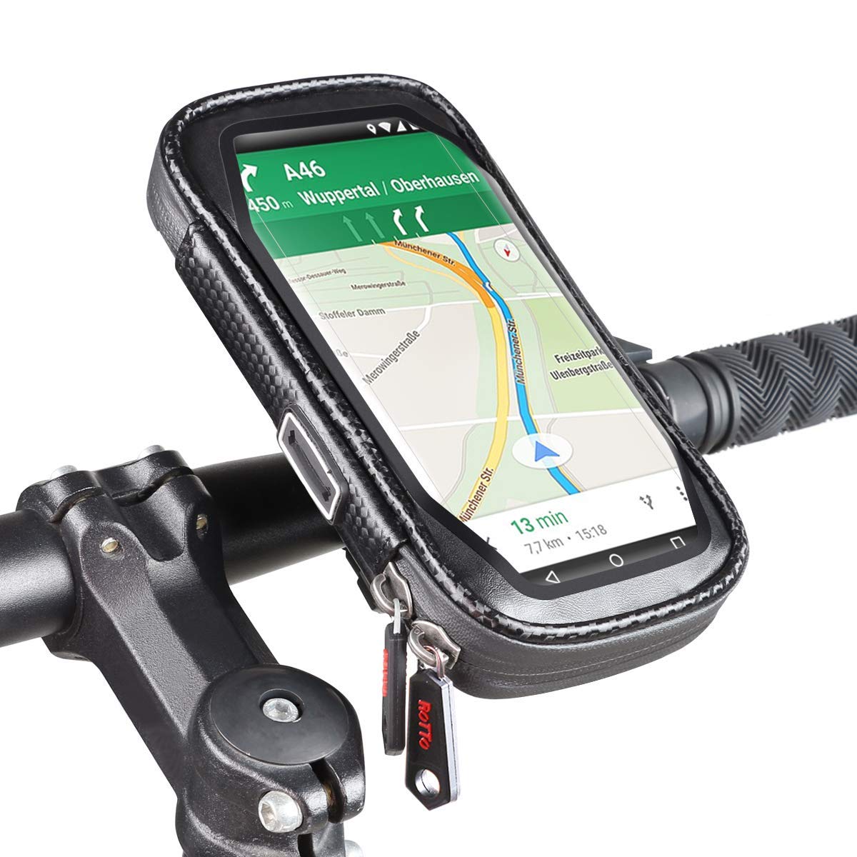 Waterproof Bike Phone Mount Bag with Touch Screen