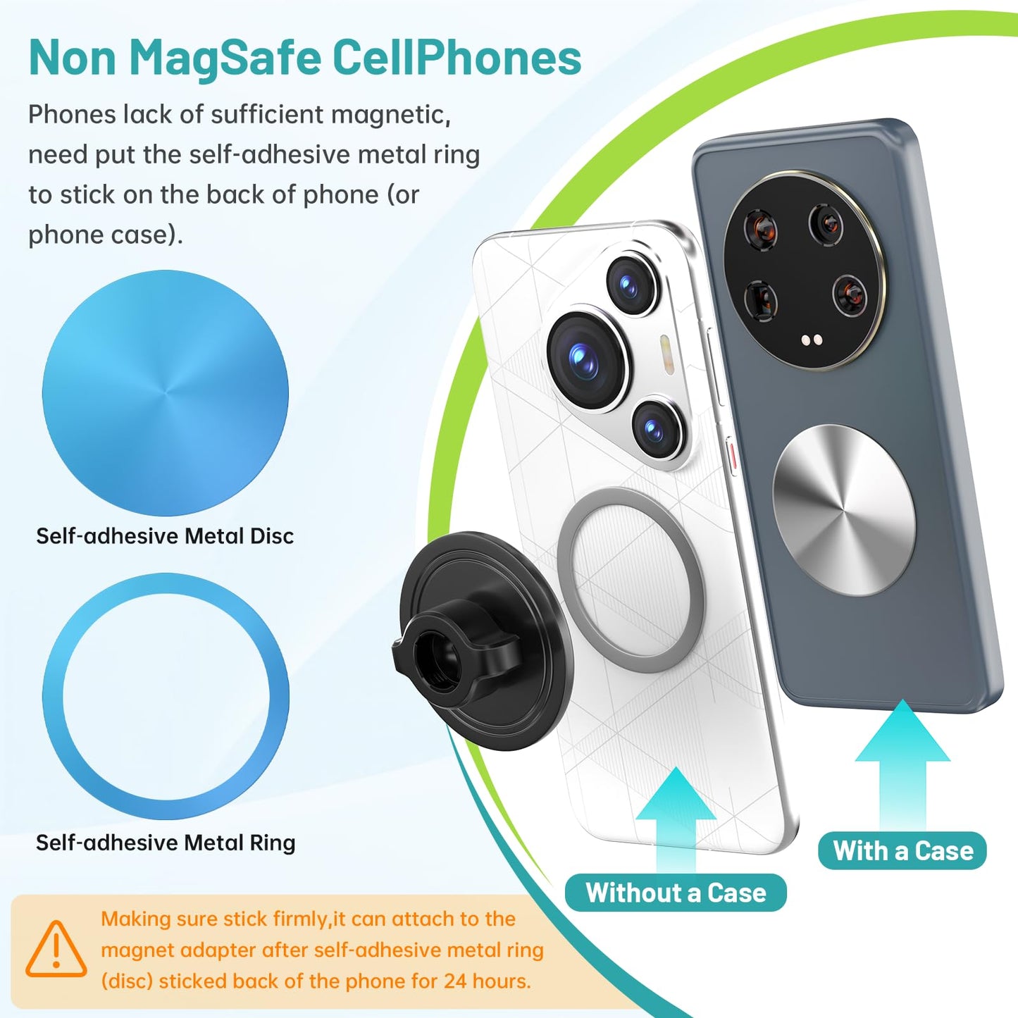 Magnetic Phone Holder Clamp Mount for Bikes