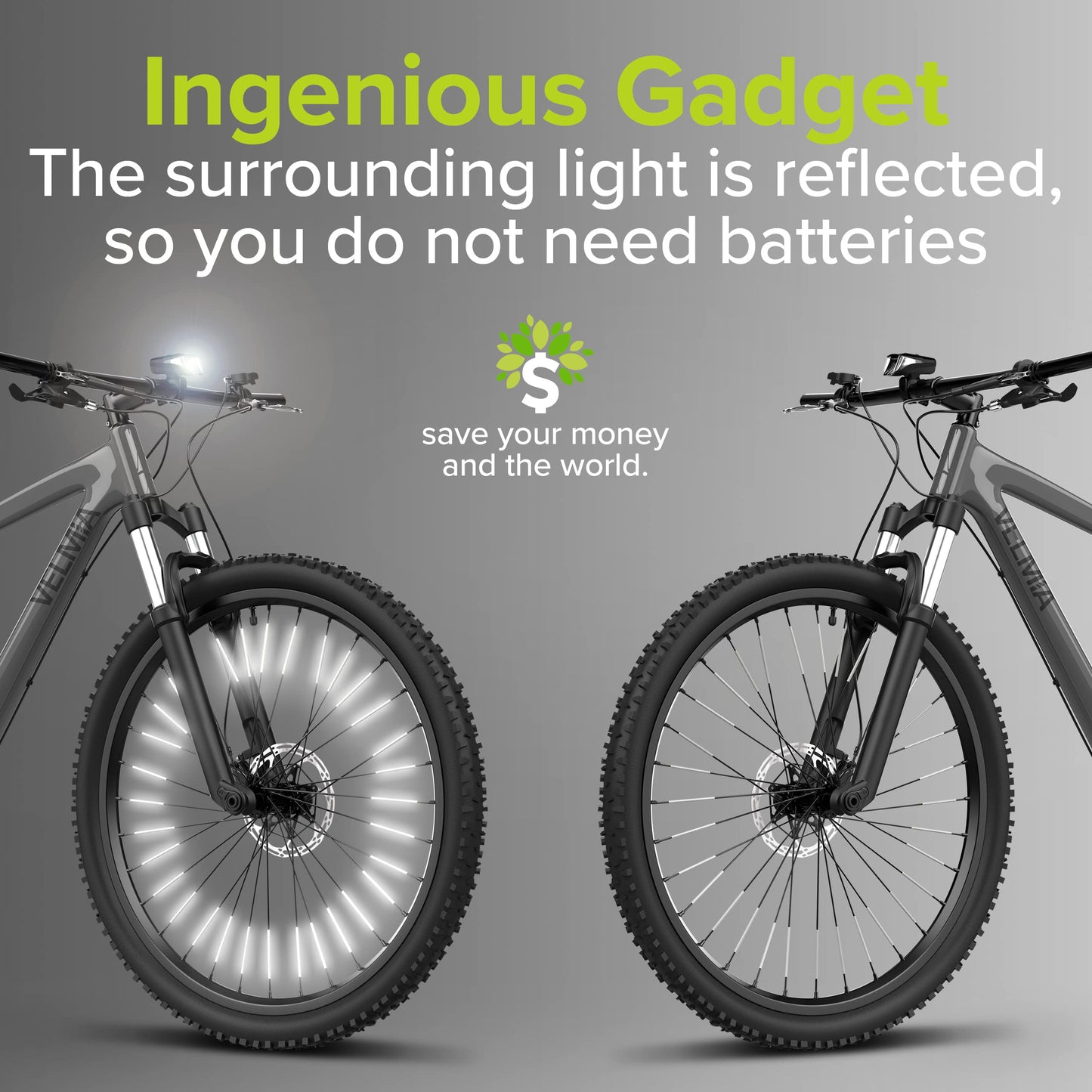 Reflective Bike Spoke Covers for Night Visibility
