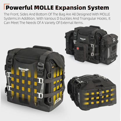 Waterproof Motorcycle Saddle Bags Quick Release