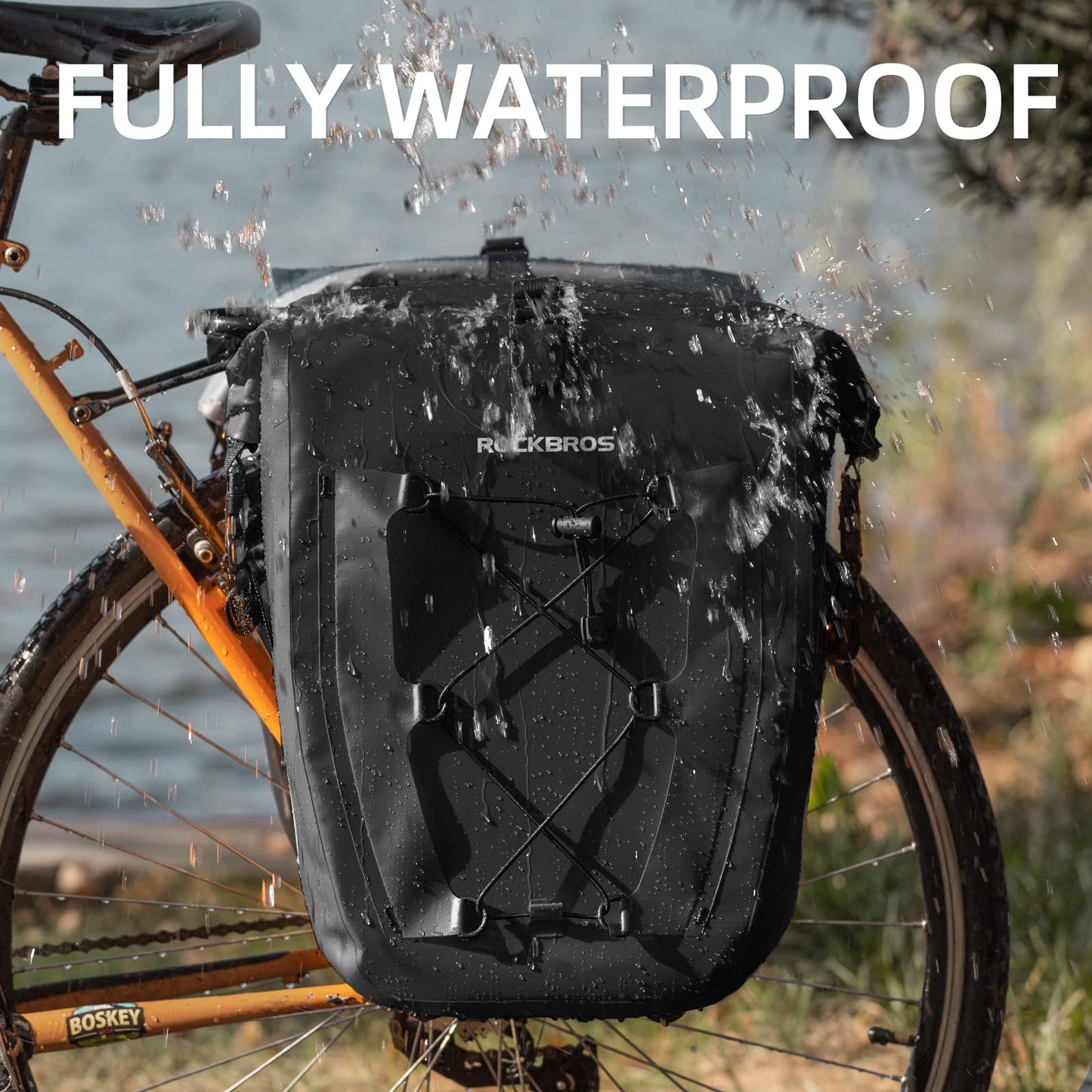Waterproof Bike Pannier Bag 30L Capacity