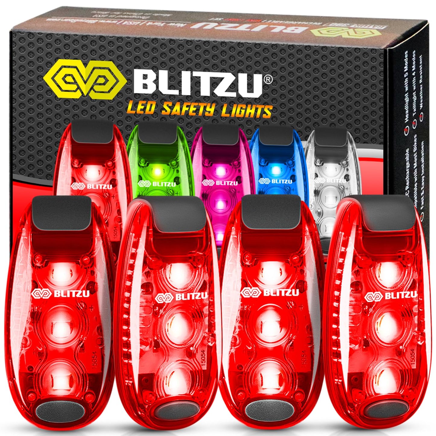 Clip On LED Safety Lights for Night Visibility