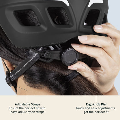 Adult Bike Helmet with LED Safety Light