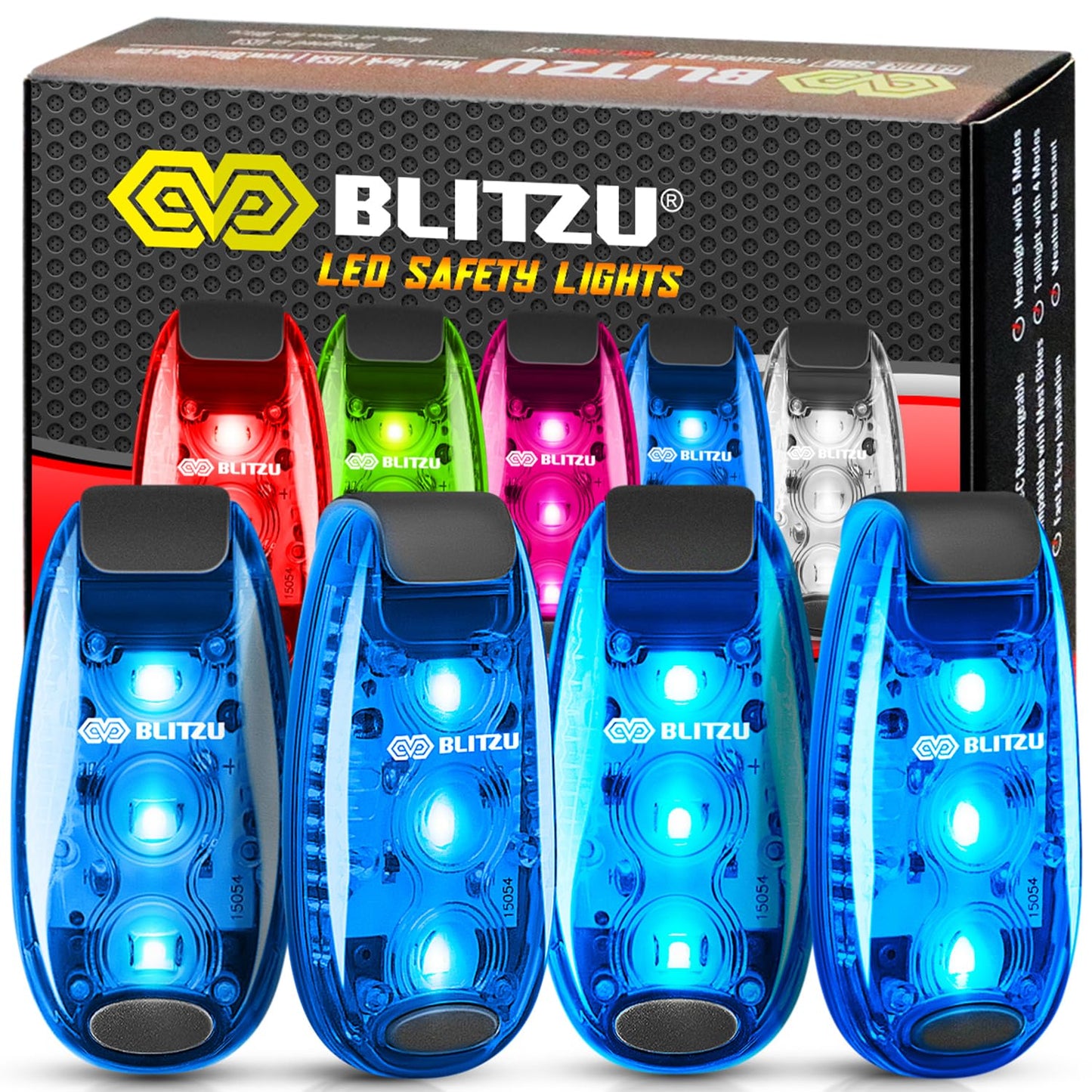 Clip On LED Safety Lights for Night Visibility