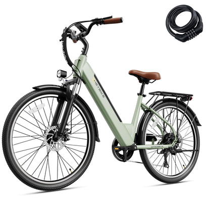 1200W Peak Electric Commuter Bike 26 Inch