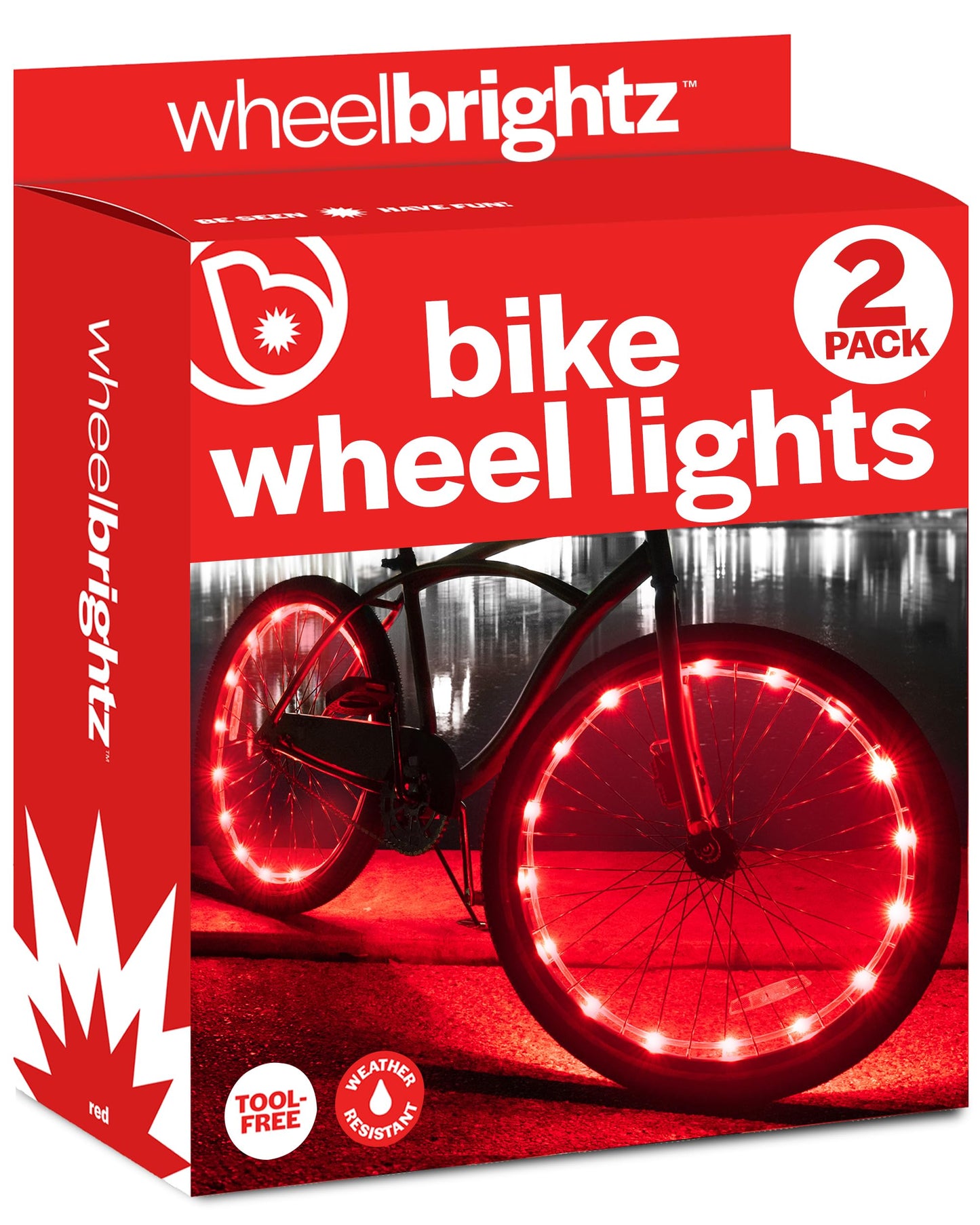 LED Bike Wheel Lights with Weatherproof Design