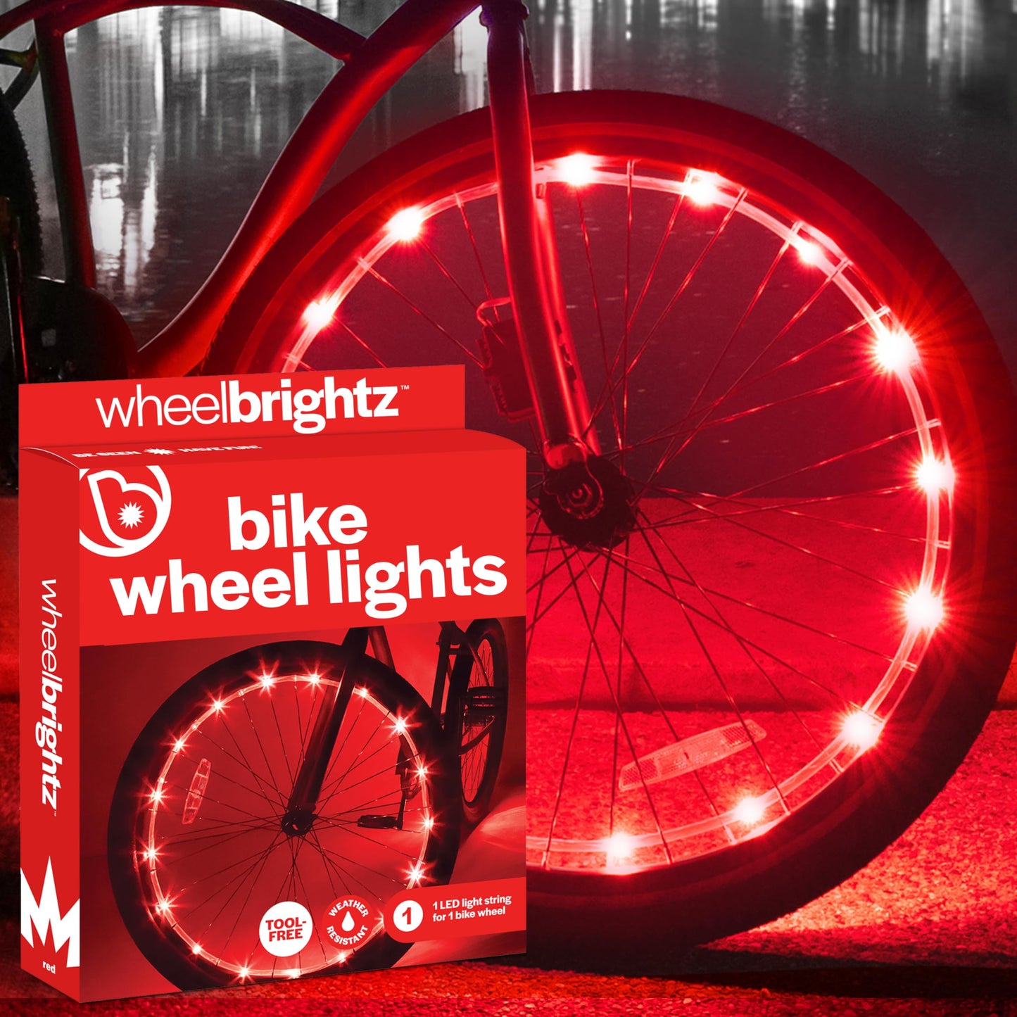 LED Bike Wheel Lights with Weatherproof Design