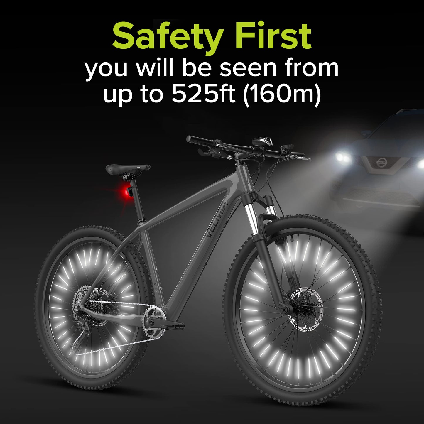 Reflective Bike Spoke Covers for Night Visibility