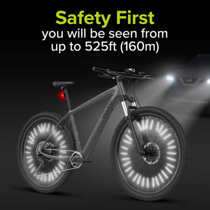 Reflective Bike Spoke Covers for Night Visibility