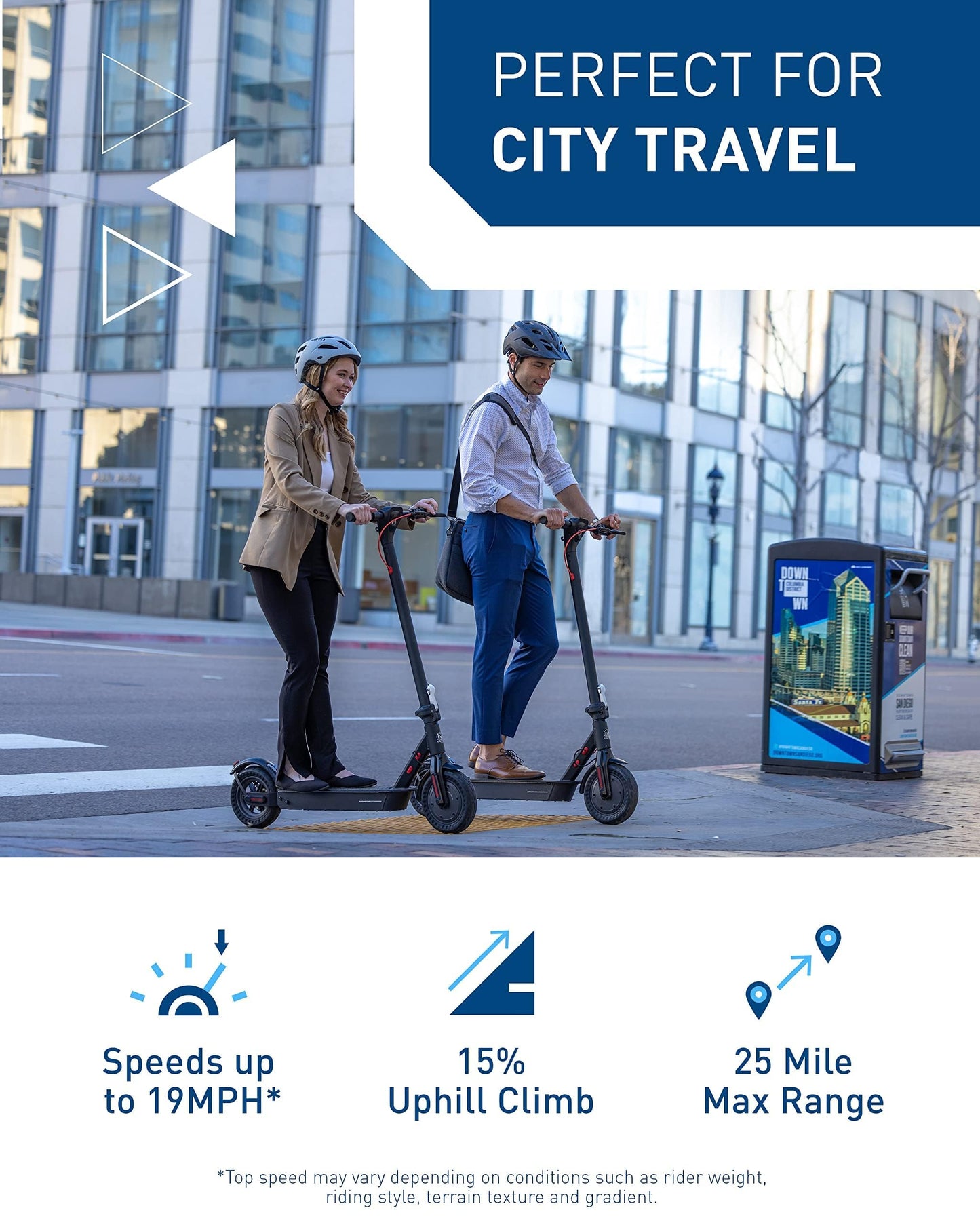 500W Electric Scooter for Adults with 25 Mile Range