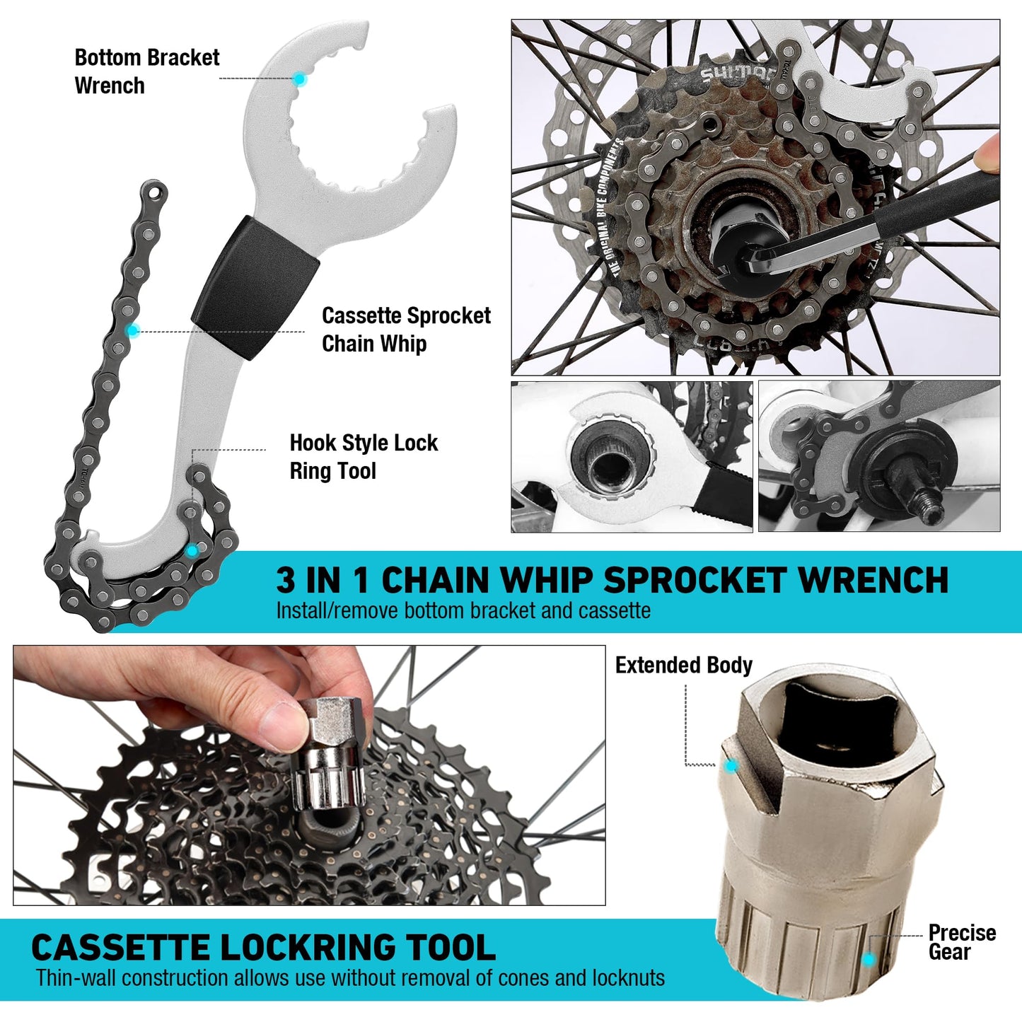 Bicycle Repair Tool Kit with Storage Box