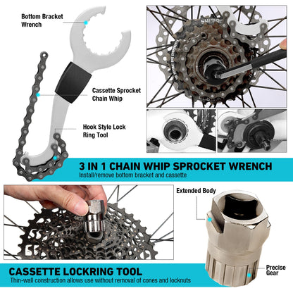 Bicycle Repair Tool Kit with Storage Box
